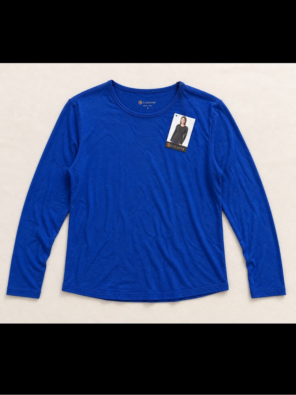 Cloudviel Baselayer Shirt Woman Large Blue 100% Merino Wool Performance Outdoor